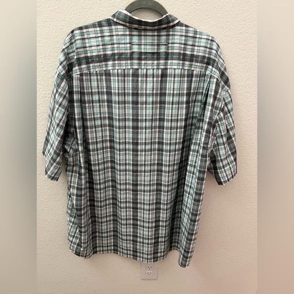 Duluth Trading Co. 2XL Plaid Performance Button-Up Shirt Short Sleeve Quick Dry - Picture 6 of 8